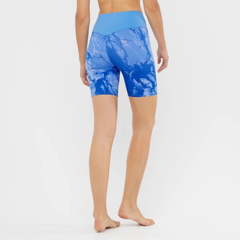 Salomon Cross Multi 7'' Short Women's Running Tights Blue | CA 83H56